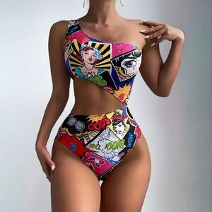 NEW CURRENT MOOD POP ART BODYSUIT